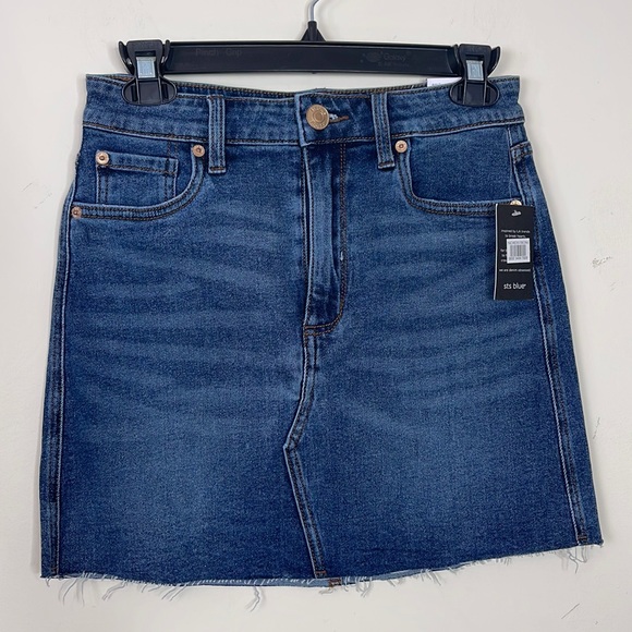 Sts Blue Emily Stretch Denim Miniskirt NWT Size 25 - Picture 2 of 8